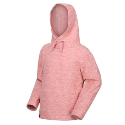 Abbildung von Regatta Unisex Youth Kacie Hevyweight Striped Hooded Velour Fleece, Aprikose, 11 12