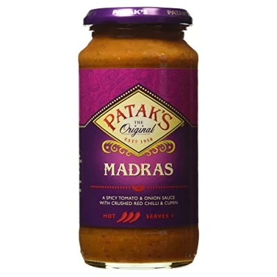 Abbildung von Pataks Indische Saucen und Pasten (Madras Curry Sauce 2 x 450g)