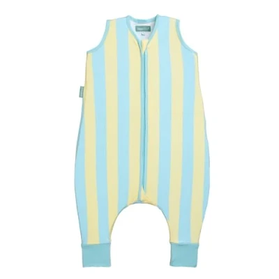 Abbildung von molis&amp;co Baby Schlafsack mit Füßen 0.5 TOG Sommerschlafsack für Jungen Kinder Babyschlafsack Beinen 100% Baumwolle (Oeko TEX 100), Premium Qualität Blue Sunshine (90 cm)