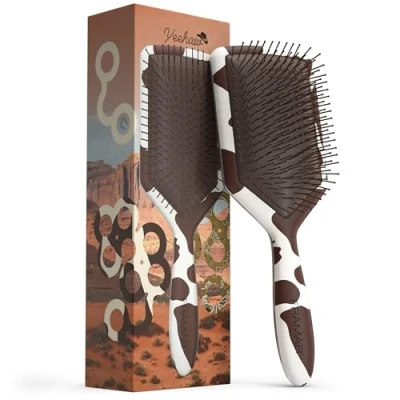 Abbildung von FRAMAR Yeehaw Haarbürste Ohne Ziepen Haarbürsten Für Langes Haar, Damen, Wet Hair Brush, Entwirrbürste Lange Haare, Detangler Bürste, Locken Bürste Paddelbürste.