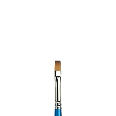 Abbildung von Winsor &amp; Newton 5305008 Cotman Synthetikhaar Aquarellpinsel Serie 555, Flachpinsel, langer Stiel mit exzellenter Sprungkraft, Farbtragekraft und Punktgenauigkeit Nr 8, 7 mm