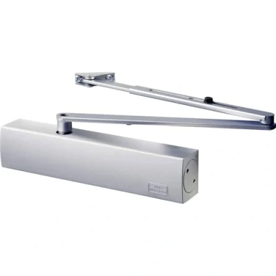 Abbildung von Burg Wächter Türschließer für Außen und Innentüren, hydraulisch, variabel einstellbar, Breite bis 140 cm, Gewicht 180 kg, TS 4000 V S, Silber