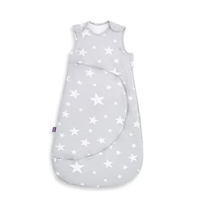 Abbildung von Snuz Pouch Baby Sleeping Bag Super Soft Cotton, Makes Night Change Easier, Ideal First Equipment Newborn Perfect, White Stars 0 6 Months, 2.5 Tog, All Year Round
