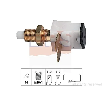 Abbildung von EPS 1.810.020 Bremslichtschalter mechanisch M10x1 Made in Italy OE Equivalent