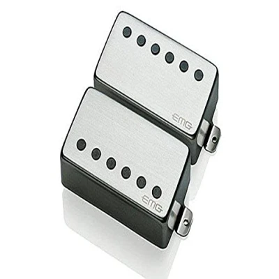 Abbildung von EMG 57/66 Bridge and Neck Humbucker Guitar Pickups Set, Brushed Chrome