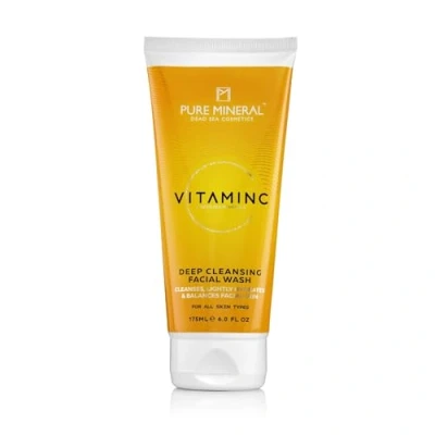 Abbildung von Pure Mineral Tiefenreinigender Gesichtsreiniger Tote Meer Mineralien, Vitamin C, Für Alle Hauttypen, Reinigend Ohne Silikone, Sulfate, Parabene 175ml
