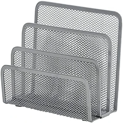 Abbildung von Q Connect KF00852 Briefständer Metalldraht mit 3 Fächern silber