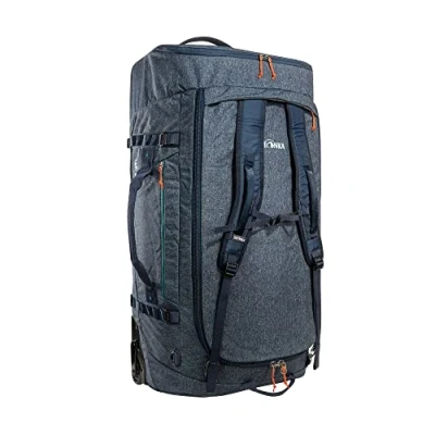Abbildung von Tatonka Trolley Duffle Roller 140 L Faltbare Reisetasche mit Rollen und Rucksackfunktion In eigener Deckeltasche verstaubar Liter Volumen (navy)