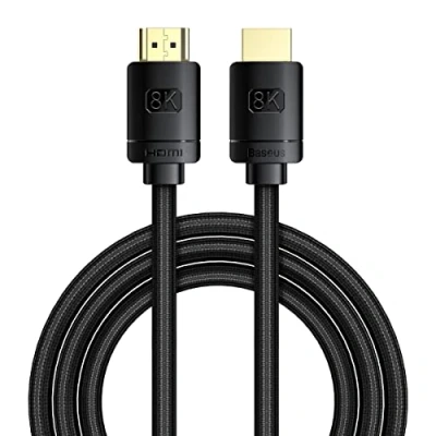 Abbildung von Baseus High Definition Serie HDMI Kabel 2.1, 8K auf 60Hz Adapterkabel, 2m, Schwarz