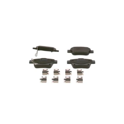 Abbildung von BOSCH 0 986 424 798 Bremsbelagsatz Low Metallic mit akustischer Verschleißwarnung Anti Quietsch Blech, Montageanleitung TOYOTA: Corolla Verso