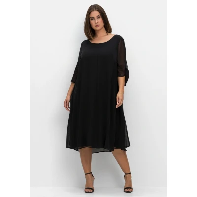 Abbildung von Sheego Midikleid &quot;Große Größen&quot;, im Lagenlook und A Linie