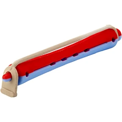 Abbildung von Fripac Medis Dauerwellwickler LW3, Beutel mit 10 Stück, Durchmesser 11 mm, blau/rot