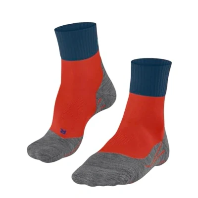 Abbildung von FALKE Herren Wandersocken TK2 Explore Cool Short M Sso Lyocell Funktionsmaterial antiblasen dick 1 Paar, Rot Red Sun 8181, 42 43
