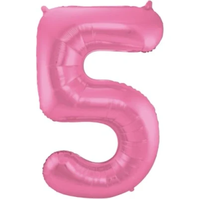 Abbildung von Ballonfolie 5 Matt Pink 86 cm