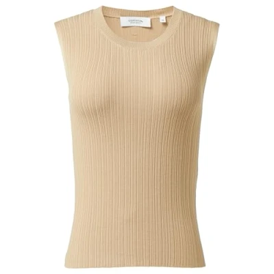 Abbildung von comma casual identity MIT Streifenmuster Top, Damen, Größe: 36, Knit stripes sand