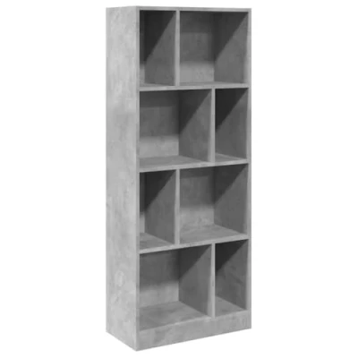 Abbildung von vidaXL Bücherregal Betongrau 57x28,5x141 cm Holzwerkstoff, 1 tlg.