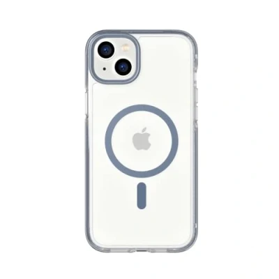 Abbildung von tech21 iPhone 14 Plus Evo Crystal Kompatibel mit MagSafe® Stoßdämpfende &amp; Kratzfeste Clear Handyhülle 4,8 m FlexShock Multi Drop Schutz