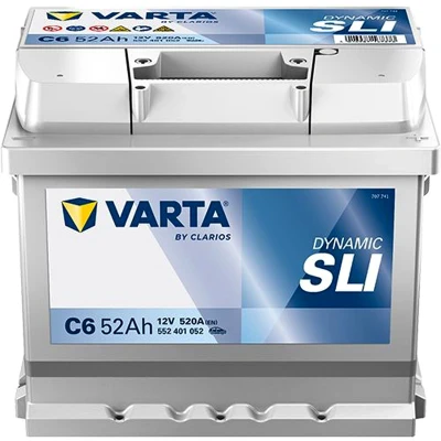 Abbildung von VARTA DYNAMIC SLI 552401052K262 Batterie 12V 52Ah 520A B13 FORD: FIESTA 6, Focus 2 Kombi, 5, OPEL: Zafira B, Astra H Schrägheck