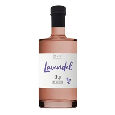 Abbildung von Lavendelblüten Sirup 700ml Genüssle Lavendelsirup vom Bodensee aus echten heimischen Lavendel natürlich ohne Zusatzstoffe