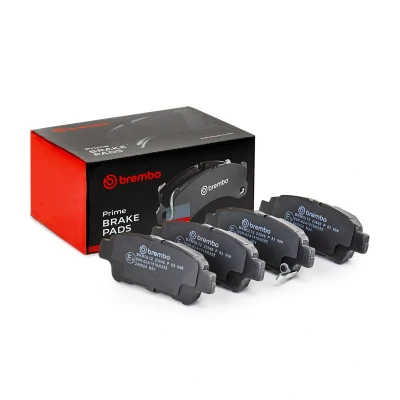 Abbildung von BREMBO P 83 056 Bremsbelagsatz mit akustischer Verschleißwarnung ohne Zubehör TOYOTA: Previa / Estima II, Avensis Verso, Sienna II