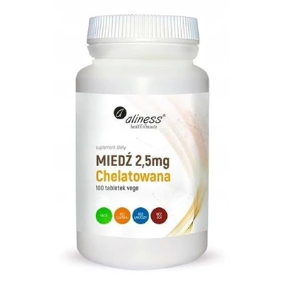 Abbildung von Chelatiertes Kupfer 2,5 mg 100 Tabletten Aliness