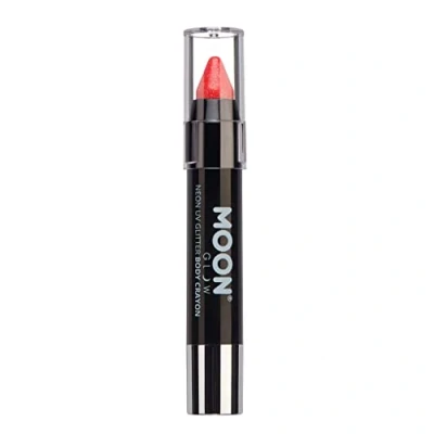 Abbildung von Moon Glow, Neon UV Glitzer Gesichtsmalstift/Körperkreiden Make up für Gesicht und Körper, leuchtet hell unter Beleuchtung (Magenta, 1 Stück)