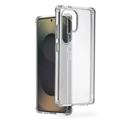 Abbildung von Hama Handyhülle „Extreme Protect“ für Samsung Galaxy S25 Ultra (Bumper D3O lizenziert, stoßfest, sturzsicher und bruchsicher, durchsichtige Hülle, Case induktives Laden) transparent
