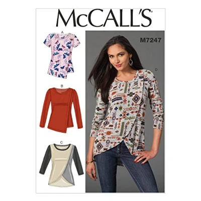Abbildung von McCall &#039;s Patterns mc7247e5 Größen 14/16/18/20/22 Oberteile Damen