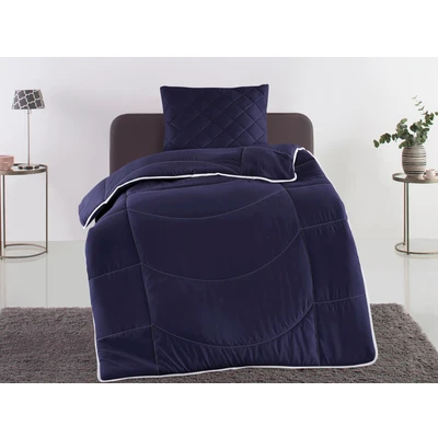 Abbildung von my home Steppbett + Kopfkissen &quot;Microlux, Bettdecke 135x200 cm, 155x220 cm&quot;, (Spar Set, 1x und Kopfkissen), Set mit Kissen 40x80 80x80 Sommer, Herbst, Winter in 4 Farben