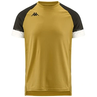 Abbildung von Kappa Herren Kombat Dinasty T Shirt, Yellow Lt Senf Weiß, M