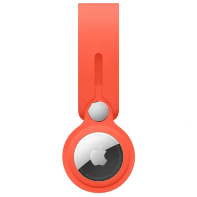 Abbildung von Apple AirTag Anhänger Original Silicone Loop Silikon / Orange