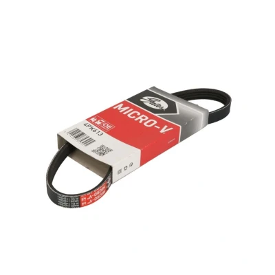 Abbildung von GATES Micro V 4PK613 Keilrippenriemen 613 4 Polyester, EPDM (Ethylen Propylen Dien Kautschuk) HYUNDAI: Getz, ACCENT 2 Stufenheck