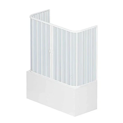 Abbildung von ROLLPLAST PINTO Dreiseitige PVC Badewanne Kabine 70x160 mit zentraler Öffnung Mod. Nicla