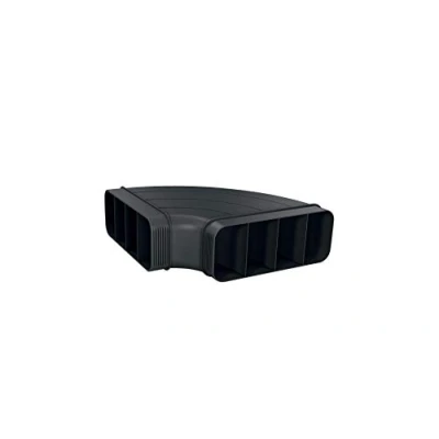 Abbildung von Bosch HEZ9VDSB1 Zubehör für Kochfelder mit Dunstabzug, 90 Flachkanalbogen horizontal, schwarz