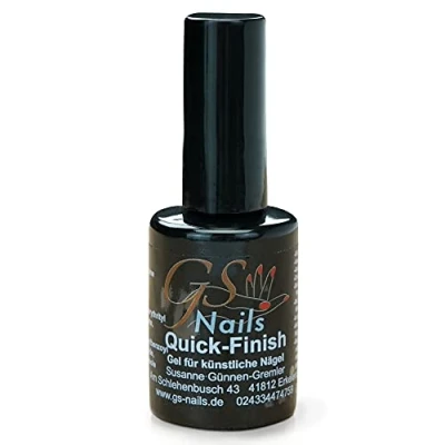 Abbildung von GS Nails UV Nagellack Quick Finish ohne Schwitzschicht Hochglanz Versiegler Gel,