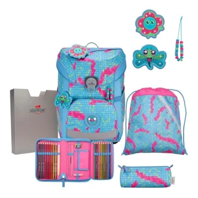 Abbildung von DerDieDas ErgoFlex Easy Set Happy Pixel Schulrucksack