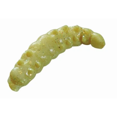 Abbildung von Berkley Powerbait Honey Worms Garlic &#039;Yellow&#039; (25st) Köderimitat