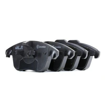 Abbildung von BREMBO P 61 117 Bremsbelagsatz exkl. Verschleißwarnkontakt mit Kolbenclip ohne Zubehör PEUGEOT: 308 I Schrägheck, CC, 5008