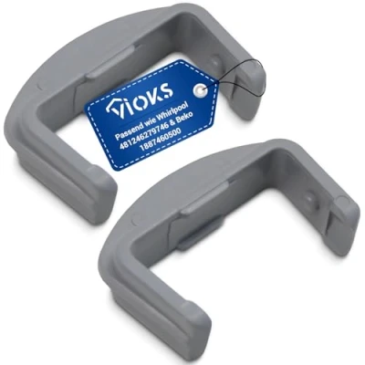 Abbildung von SET 2x VIOKS Laufschienenanschlag vorne Ersatz für Whirlpool 481246279746 Beko 1887460200 Bauknecht C00311326 Geschirrkorb Geschirrspüler