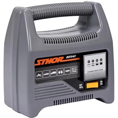 Abbildung von STHOR Profi KFZ Batterieladegerät 12 Volt 4A 8 60Ah LED Anzeige optimaler Ladestrom Batterie Ladegerät Starthilfe