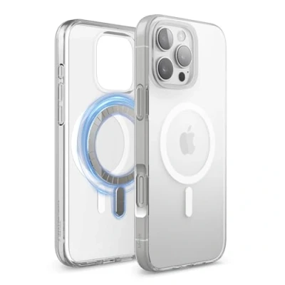 Abbildung von elago Magnetisch Hybrid Transparent Hülle Kompatibel mit iPhone 16 Pro Max 6,9 Zoll MagSafe, PC + TPU Technologie, Stoßfester Stoßfänger, Erhöhter Kameraschutz (Clear)