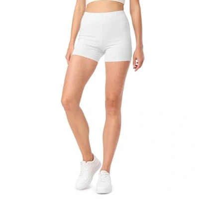Abbildung von Merry Style Damen Shorts Radlerhose Unterhose Hotpants Kurze Hose Boxershorts aus Baumwolle MS10 392 (Weiß, S)