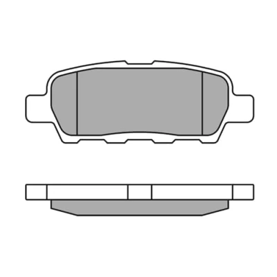 Abbildung von MEYLE 025 238 7114/W Bremsbelagsatz ORIGINAL Quality Hinterachse mit akustischer Verschleißwarnung Anti Quietsch Blech NISSAN: X Trail