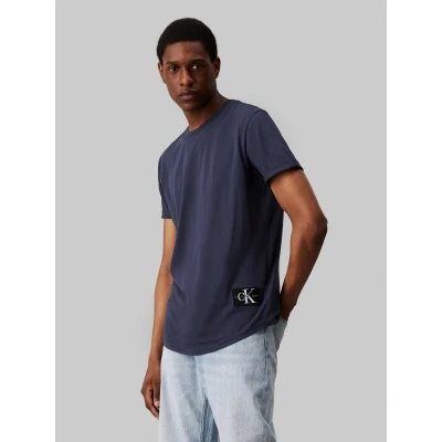 Abbildung von Calvin Klein Jeans Badge TURN UP Sleeve Tshirt basic, Herren, Größe: Medium, Ink