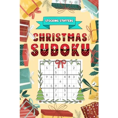 Abbildung von Christmas Sudoku: Stocking Stuffers: Activity Book with 200 Sudoku Puzzles for Adults, Teens and Seniors, Fun Gifts ideas Stuffers
