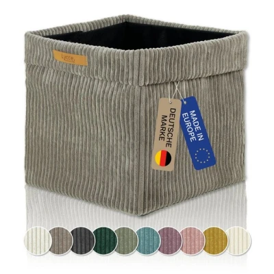 Abbildung von Lycce Regalkorb Kallax Boxen Cord 1 Stk. taupe, Aufbewahrungsbox faltbar 33x33x31cm (1 St)