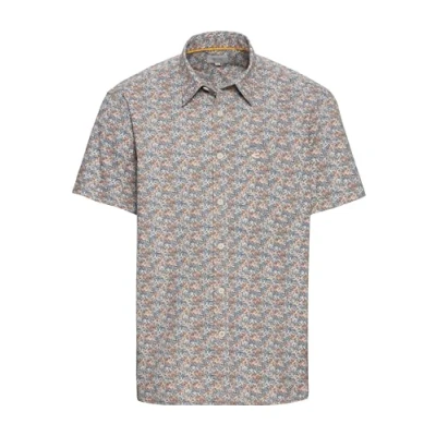 Abbildung von camel active Kurzarm MIT Alloverprint Hemd, Herren, Größe: Small, Khaki