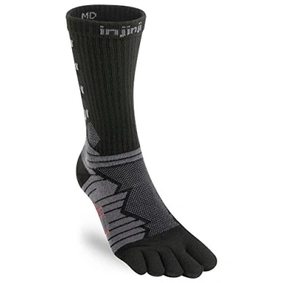 Abbildung von Injinji Ultra Run Crew Socken, Obsidian, S