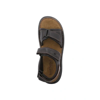 Abbildung von Josef Seibel RAFE Riemensandalette, Herren, Größe: 46, Moro/schwarz Schuhe