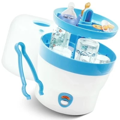 Abbildung von Babyruf BS 29b Babyflaschen Sterilisator für 6 Flaschen in blau